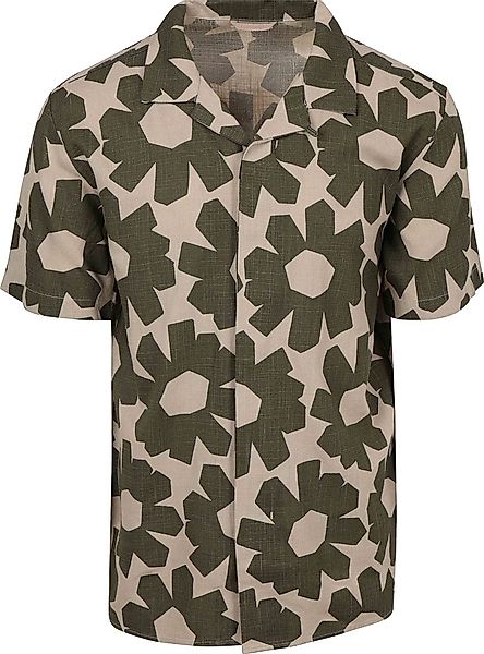 KnowledgeCotton Apparel Short Sleeve Shirt Linen Blend Olive - Größe XXL günstig online kaufen