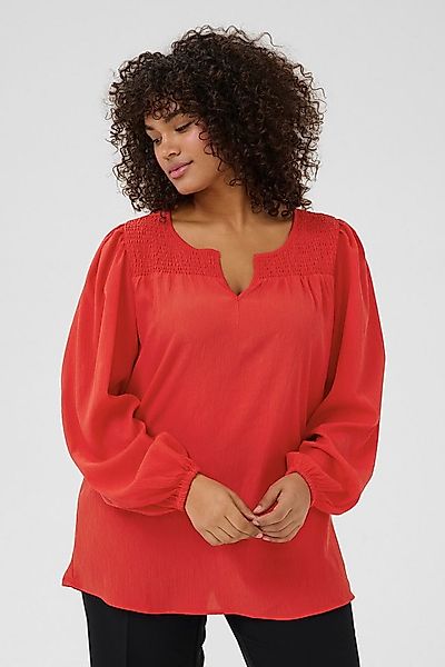 KAFFE Curve Langarmbluse Langarm-Bluse KClunda Große Größen günstig online kaufen