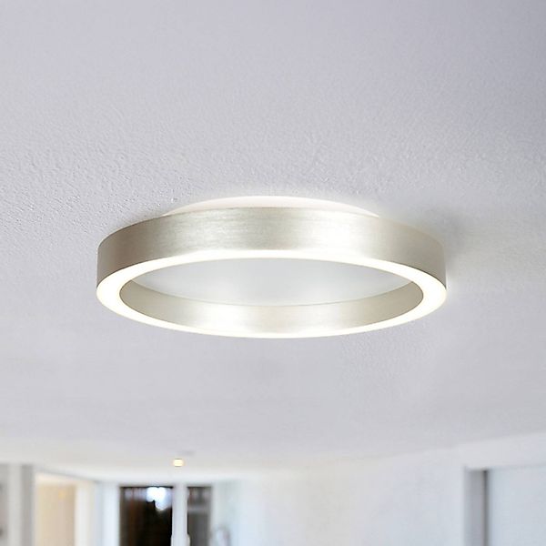 LED-Deckenlampe Ringlux stahlgrau, Ø 30 cm, Metall, 2.700 K günstig online kaufen