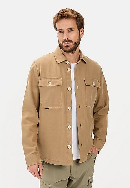 camel active Hemdjacke aus Leinen-Baumwoll-Mix günstig online kaufen