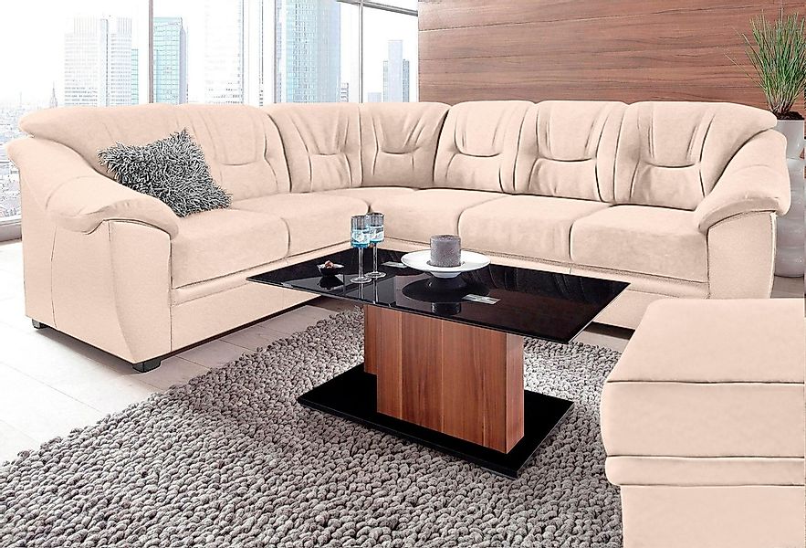 sit&more Ecksofa »Savona L-Form«, wahlweise mit Bettfunktion, inklusive Fed günstig online kaufen