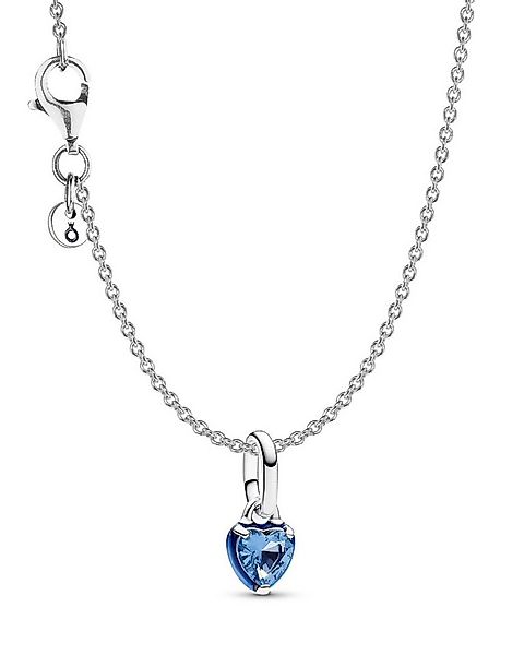 Pandora Kette mit Anhänger Damen-Geschenkset Silber Blaues Chakra Herz günstig online kaufen