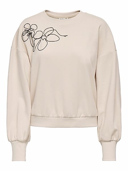 ONLY Sweatshirt "ONLBROOK L/S CHEST EMB CS SWT" günstig online kaufen