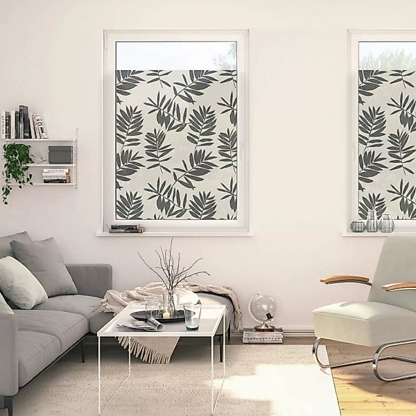LICHTBLICK Fensterfolie Blätter schwarz B/L: ca. 50x50 cm günstig online kaufen