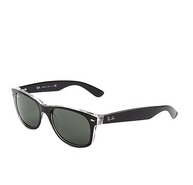 Ray-Ban Sonnenbrille Ray-Ban New Wayfarer RB2132 6052/55 Clear Matte Black günstig online kaufen