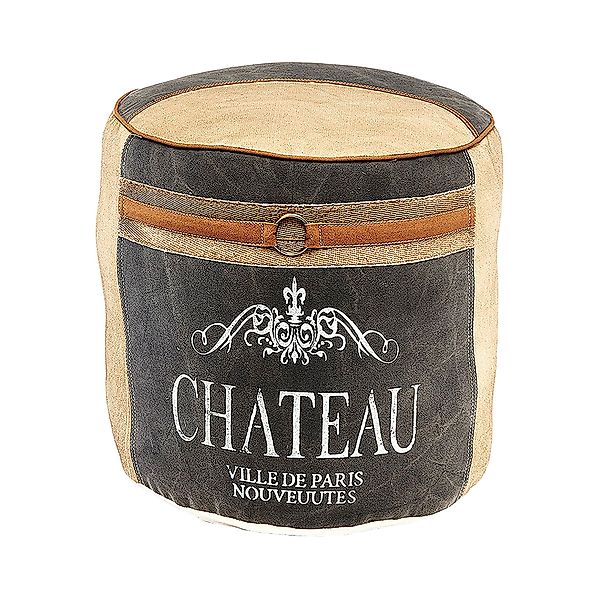Kobolo Sitzwürfel Sitzpouf CHATEAU rund aus günstig online kaufen