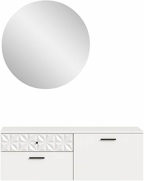 INOSIGN Garderoben-Set "VICENZA, 2-tlg., mit foraler Ornamentabsetzung in d günstig online kaufen