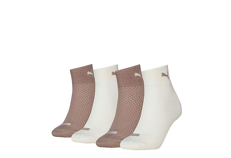 PUMA Kurzsocken PUMA WOMEN QUARTER 4P ECOM (4 Paar) mit atmungsaktivem Mate günstig online kaufen