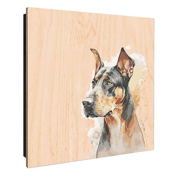 Banjado Großer Schlüsselkasten Holz 30x30cm Schwarz Scharnier Links 50 Hake günstig online kaufen