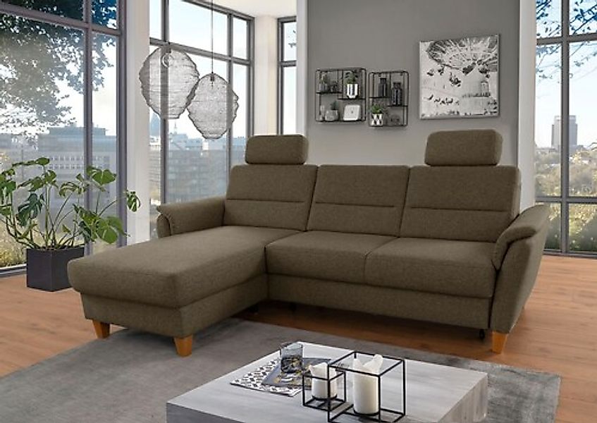 Home affaire Ecksofa »Palmera L-Form, B: 244 cm« optional Bettfunktion & Be günstig online kaufen