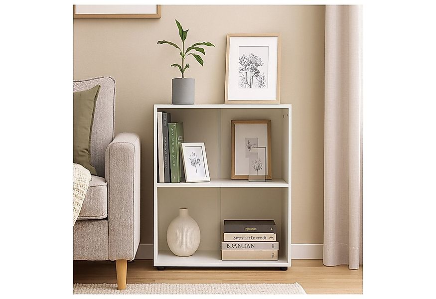 HTI-Living Mehrzweckregal Standregal Nina mit 2 Fächern Weiß, Stück 1-tlg., günstig online kaufen