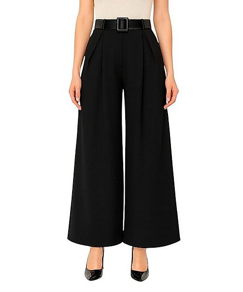 Mississhop Palazzohose Weite Damenhose mit Bundfalten – elegant, leicht und günstig online kaufen