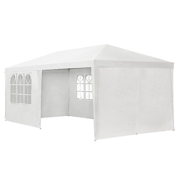 Juskys Partyzelt Gartenzelt 3x6m mit Seitenwänden in Weiss günstig online kaufen
