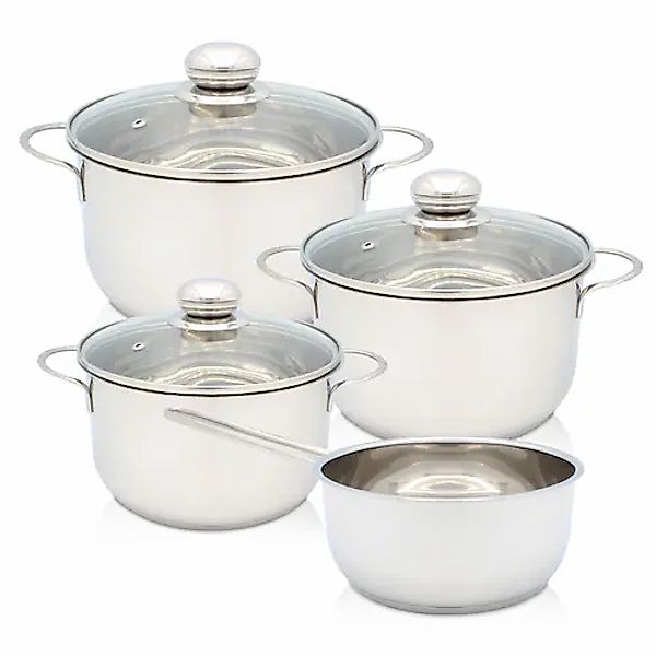 Krüger Topf-Set »Saturn«, Edelstahl, (Set, 7 tlg.), für Induktions-Kochfeld günstig online kaufen