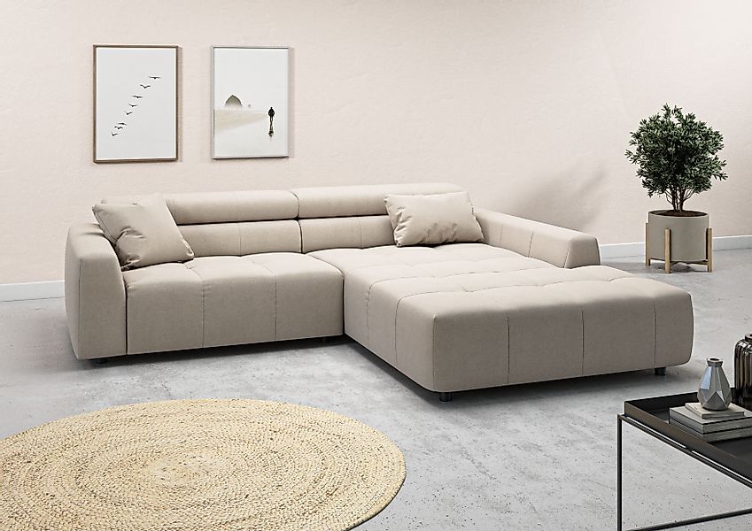 3C Candy Ecksofa "Denver auch mit Cord- und Easy care-Bezug, Kopfteilverste günstig online kaufen