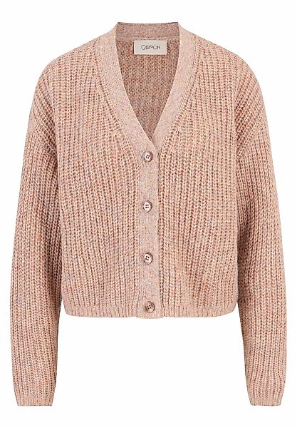Cartoon Strickjacke "Cartoon Strick-Cardigan mit V-Ausschnitt", Struktur günstig online kaufen
