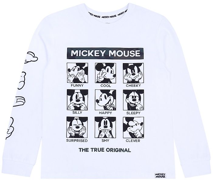 Sarcia.eu Sweatshirt Weiße Bluse mit langen Ärmel Mickey Mouse günstig online kaufen