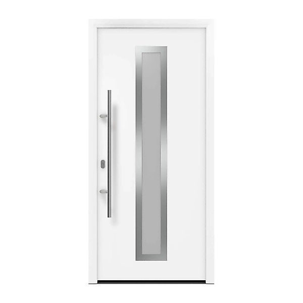 EcoStar Haustür Isopro IP 700S Verkehrsweiß 110 cm x 210 cm DIN L günstig online kaufen