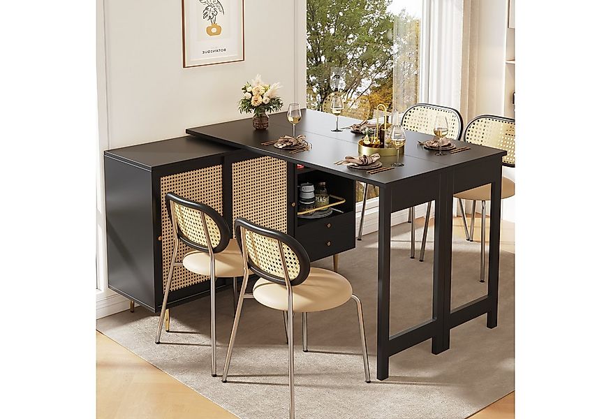 Flieks Bartisch 360° drehbar (Set, 1-St., klappbare Tischplatte 40-80cm Tie günstig online kaufen