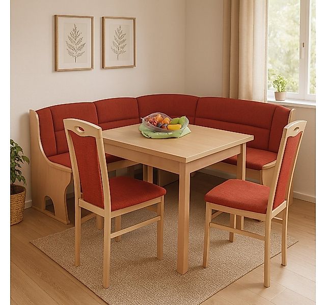 moebel-direkt-online Eckbankgruppe 4tlg. Eckbankgruppe, Stellfläche 125x165 günstig online kaufen