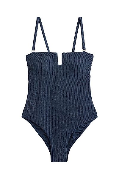 Next Badeanzug Bauchformender Bandeau-Badeanzug mit Dekolletè (1-St) günstig online kaufen