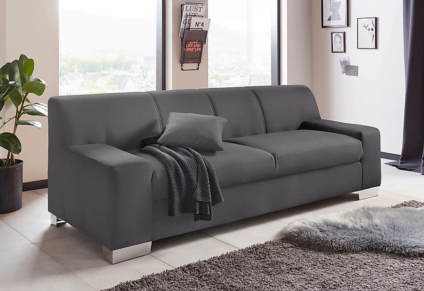 DOMO collection 2,5-Sitzer "Bero, elegant und zeitlos, kubisch, flache Arml günstig online kaufen