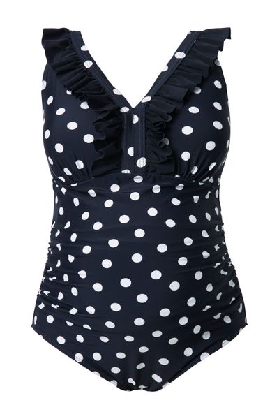 Ulla Popken Badeanzug Bellieva-Badeanzug ohne Softschalen günstig online kaufen