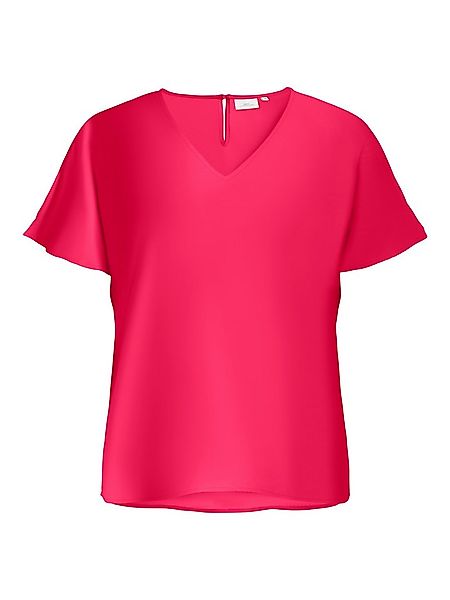 ONLY CARMAKOMA Shirtbluse CARMETTA LIFE V-NECK SS TOP WVN NOOS günstig online kaufen