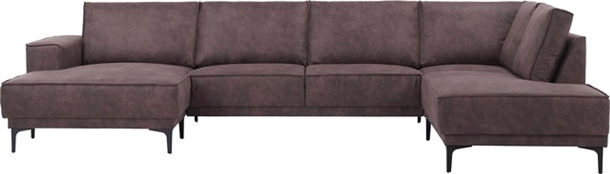OTTO home Wohnlandschaft »XXL Sofa Oland, Struktur, Flachgewebe, Luxus-Micr günstig online kaufen