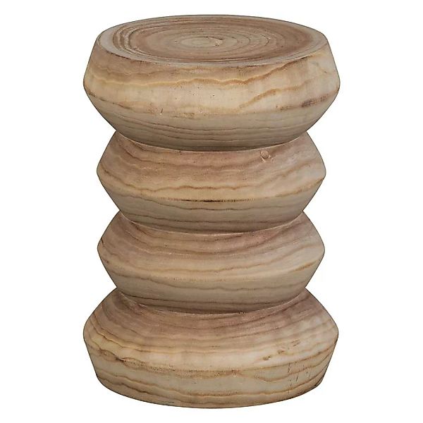 Holz Hocker in runder Form 41 cm Sitzhöhe (2er Set) günstig online kaufen