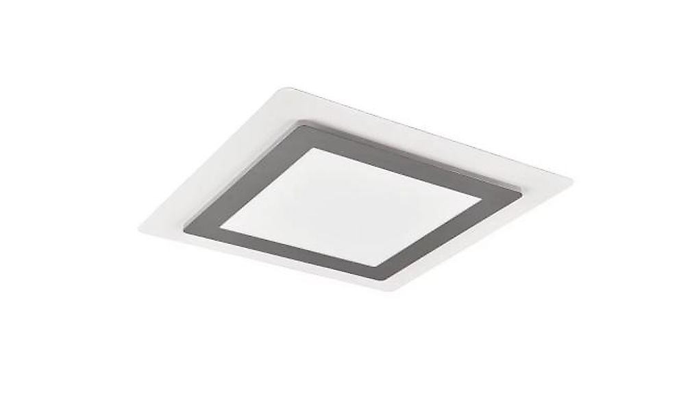 LED-Deckenleuchte Schwarz Matt / Gold 1 Stück Metall Hellgrau, Weiß günstig online kaufen