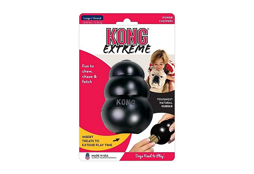 KONG Kauspielzeug KONG Extreme L, schwarz, Kauspielzeug aus Naturkautschuk günstig online kaufen