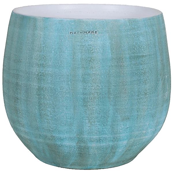 Keramik-Übertopf Faro Ø 17 cm x 15 cm Grün günstig online kaufen