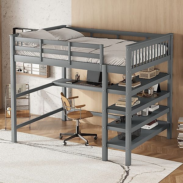 STILVORA Hochbett 140x200 mit matratze und günstig online kaufen