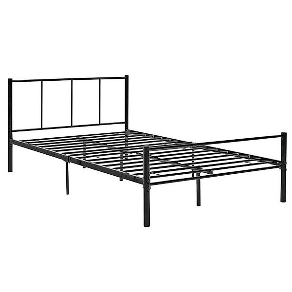 en.casa Metallbett, »Laos« 120x200 cm Schwarz Metall günstig online kaufen
