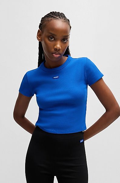 HUGO Blue T-Shirt "Baby Tee", in verkürzter Länge günstig online kaufen
