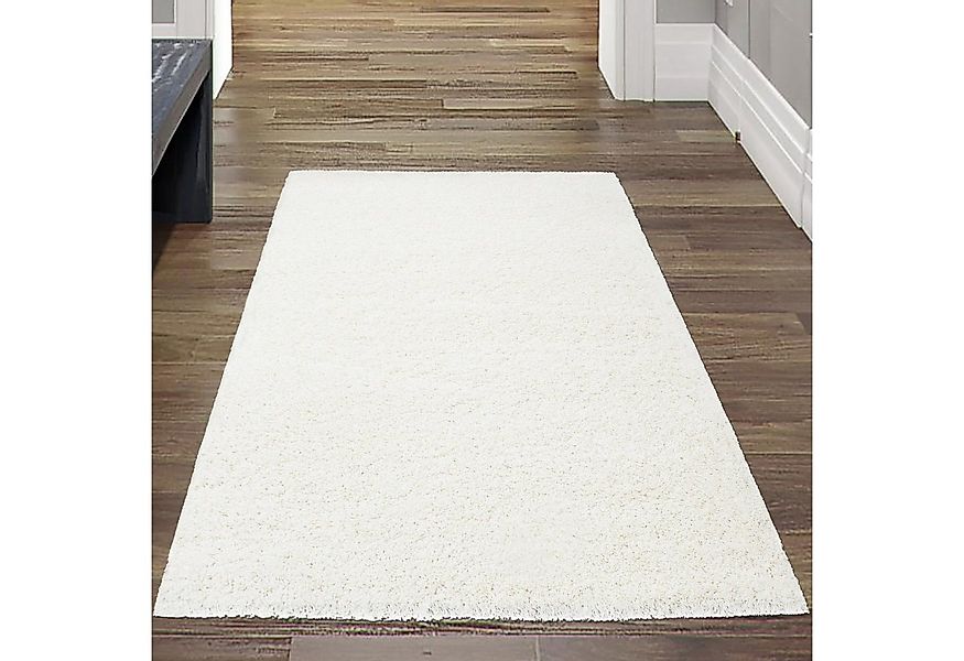 Carpetia Teppich Flauschiger Teppich kuschelig warm in creme, rechteckig, H günstig online kaufen