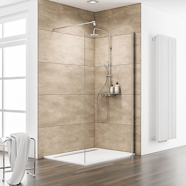 Schulte ExpressPlus Walk In M8 MasterClass Chromoptik klar hell 200x140cm günstig online kaufen