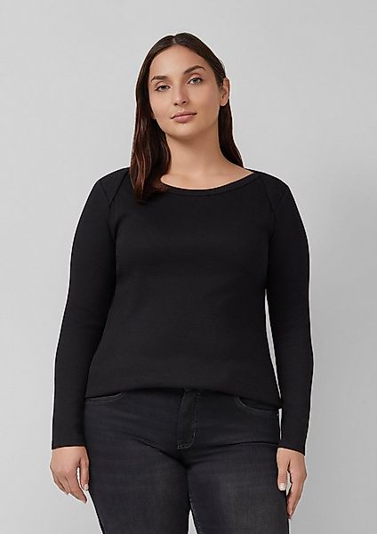 s.Oliver Langarmshirt T-Shirt Langarmshirt mit U-Boot-Ausschnitt günstig online kaufen