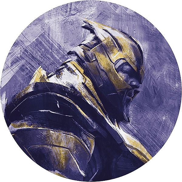 Sanders & Sanders Selbstklebende Runde Tapete Die Rächer Thanos Lila Ø 128 günstig online kaufen
