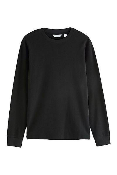 Next Langarmshirt Langärmeliges Hemd mit Micro-Waffelstruktur (1-tlg) günstig online kaufen