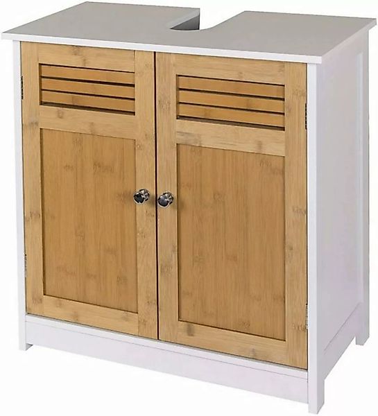 EUGAD Waschbeckenunterschrank (1-St) mit 2 Türen 60x30x60cm aus MDF günstig online kaufen