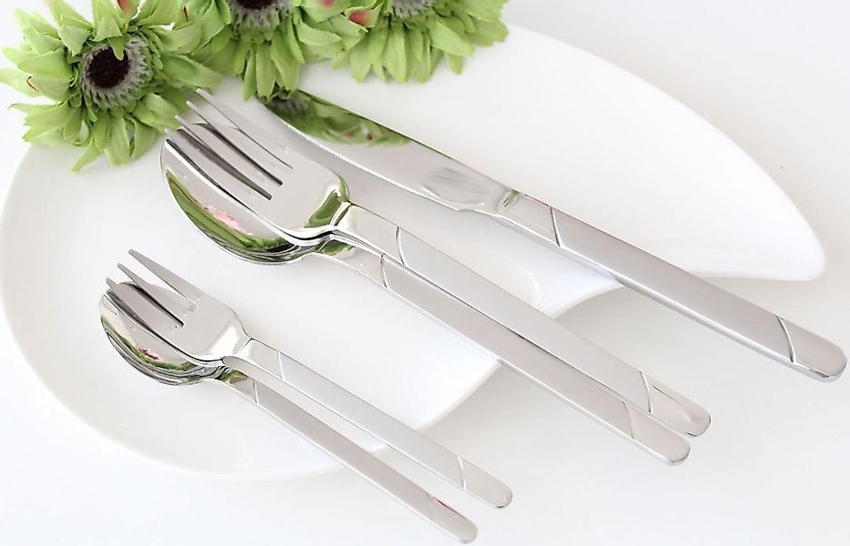 Mulex Besteck-Set »Houston«, (Set, 60 tlg.), teilsatiniert günstig online kaufen