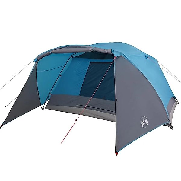 vidaXL Campingzelt mit Vorzelt 4 Personen Blau Wasserdicht 94416 günstig online kaufen