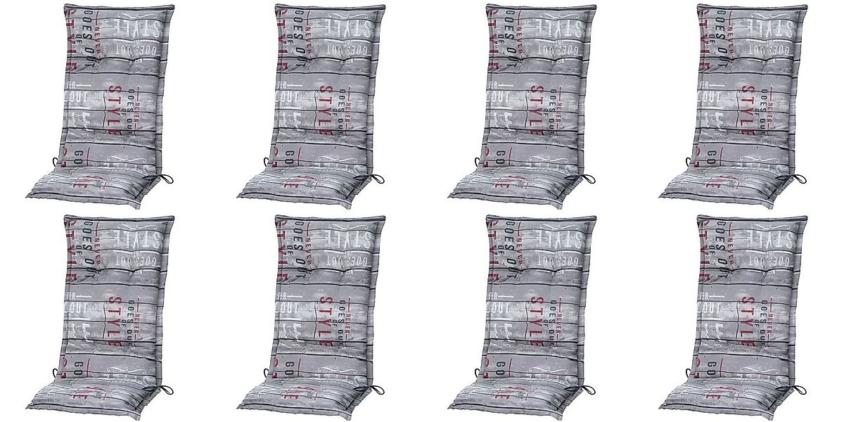 Madison Hochlehnerauflage 8 er Set C 067 Gartenstuhl Auflagen Kissen Polste günstig online kaufen