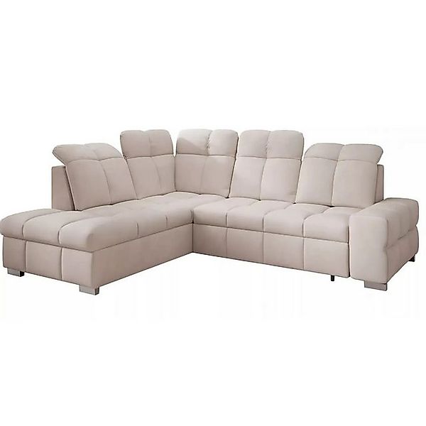 NEXT COLLECTION Ecksofa PRESTIGE L, Hohe Rückenlehne, Schlaffunktion, Bettz günstig online kaufen