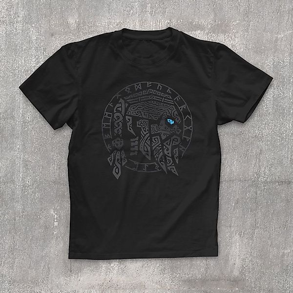 Neverless Print-Shirt Herren T-Shirt Odin Ragnar günstig online kaufen