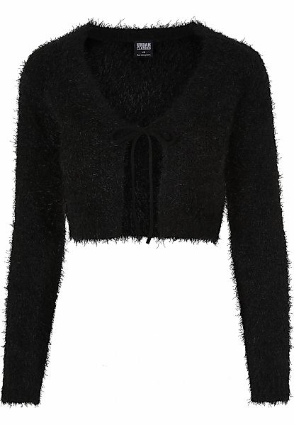 URBAN CLASSICS Strickjacke "Urban Classics Damen Ladies Tied Cropped Feathe günstig online kaufen