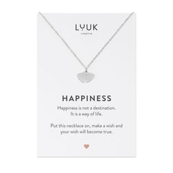 LUUK LIFESTYLE Kette mit Anhänger Ginkgo, günstig online kaufen