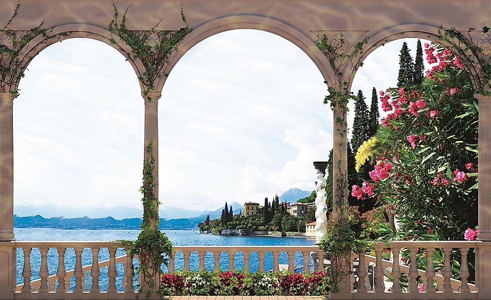 Wallarena Fototapete Terrasse Landschaft Vlies Tapete günstig online kaufen